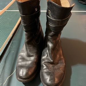 Ladies black leather Frye boots